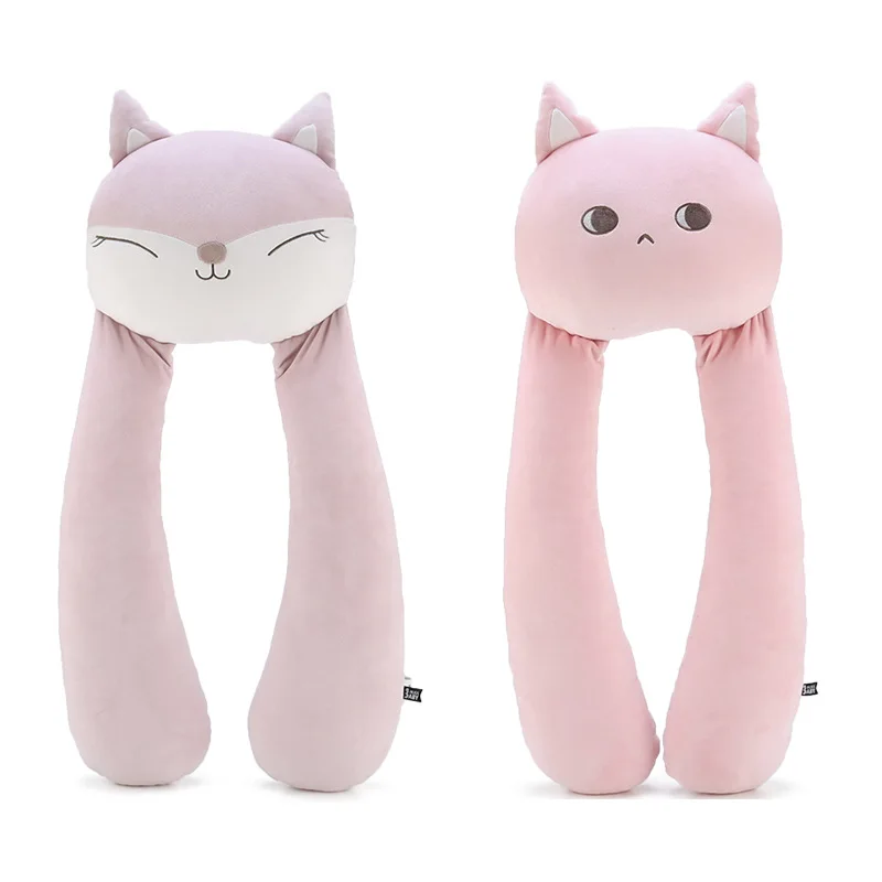 

Kawaii Plush Doll Cartoon Soft Animal Pillow Cushion Cute Fox Cat Plush Toy Stuffed Lovely kids Birthday Gift