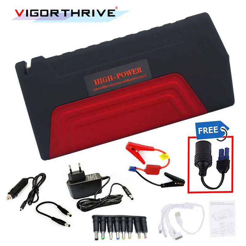  Mini Emergency 12V Car Jump Starter Power Bank Portable Starting Device 600A Petrol Diesel Car Char