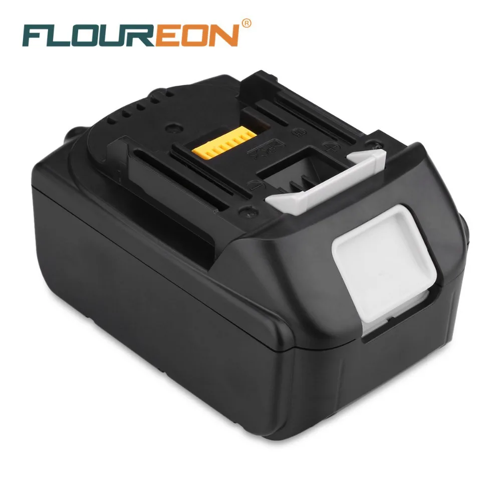 

For Makita BL1830 18V 3000mAh FLOUREON Power Tools Battery Pack for BL1840 Recharegeable Battery Cordless Drill Li-ion Batteries