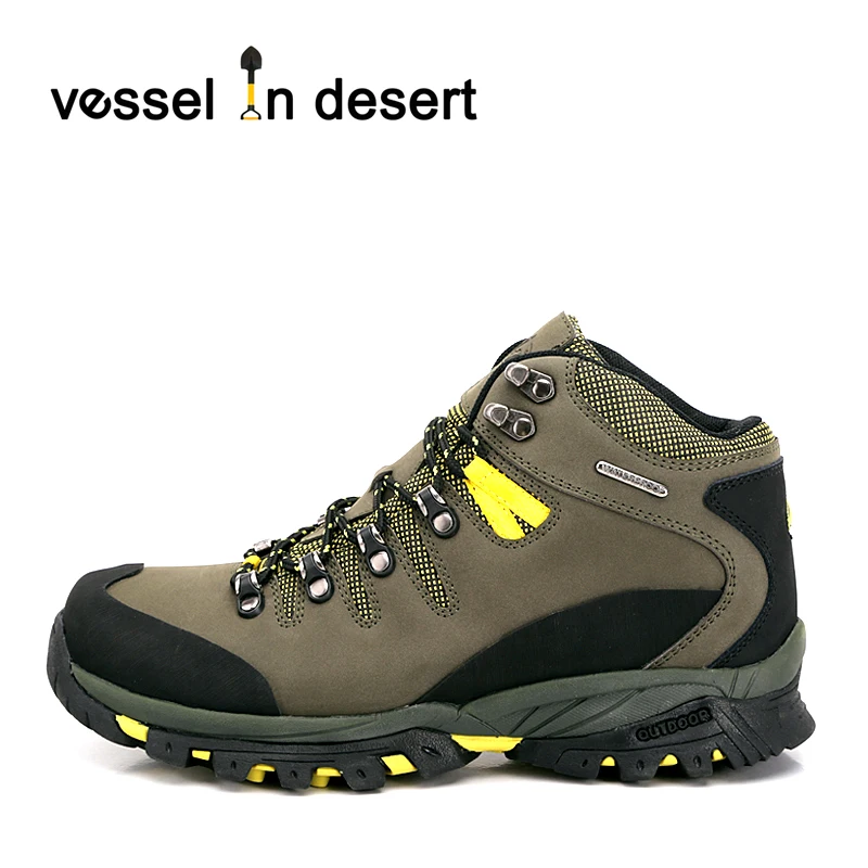 Сосуд в пустыне Мужская Резиновая toecap Водонепроницаемая уличная походная обувь для любителей ходьбы спортивная обувь, теплые сапоги EUR 37-46