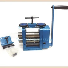 Herramientas joyeriaest синяя прокатная мельница(4 ролика), ручные вальцы ювелирные с максимальным отверстием 10 мм, goldsmit