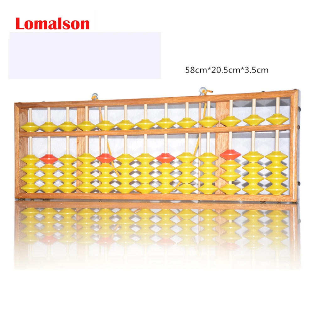 Lomalson Abacus обучающие материалы 13 Колонка китайский соробан камулятор классический деревянный обучающая счетная Игрушка Обучение математике