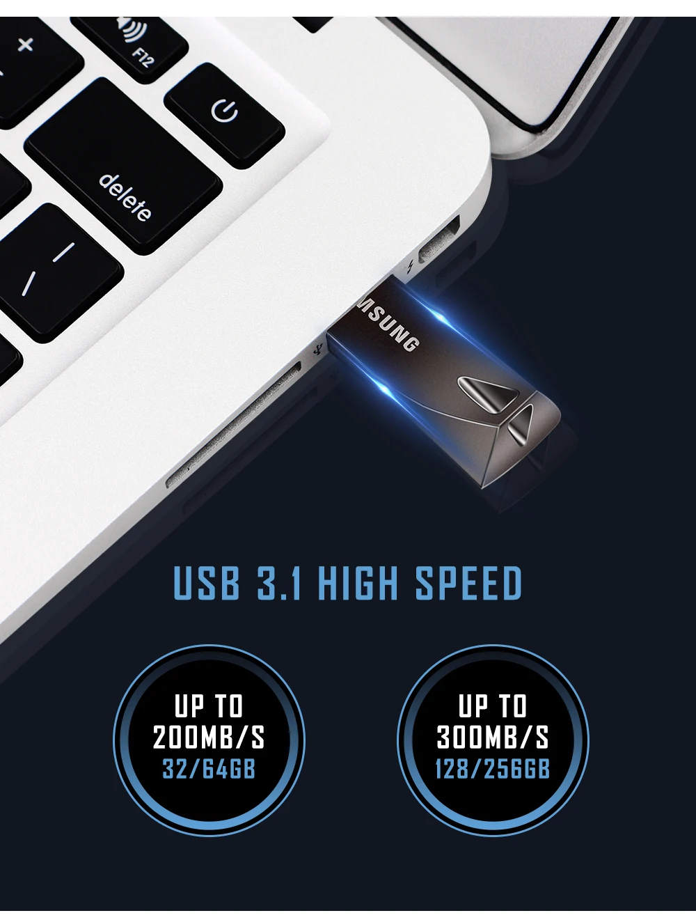 SAMSUNG флэш-накопитель USB 32G 64G 128G 256G USB 3,1 Металлический Мини-накопитель Флешка карта памяти устройство для хранения U диск