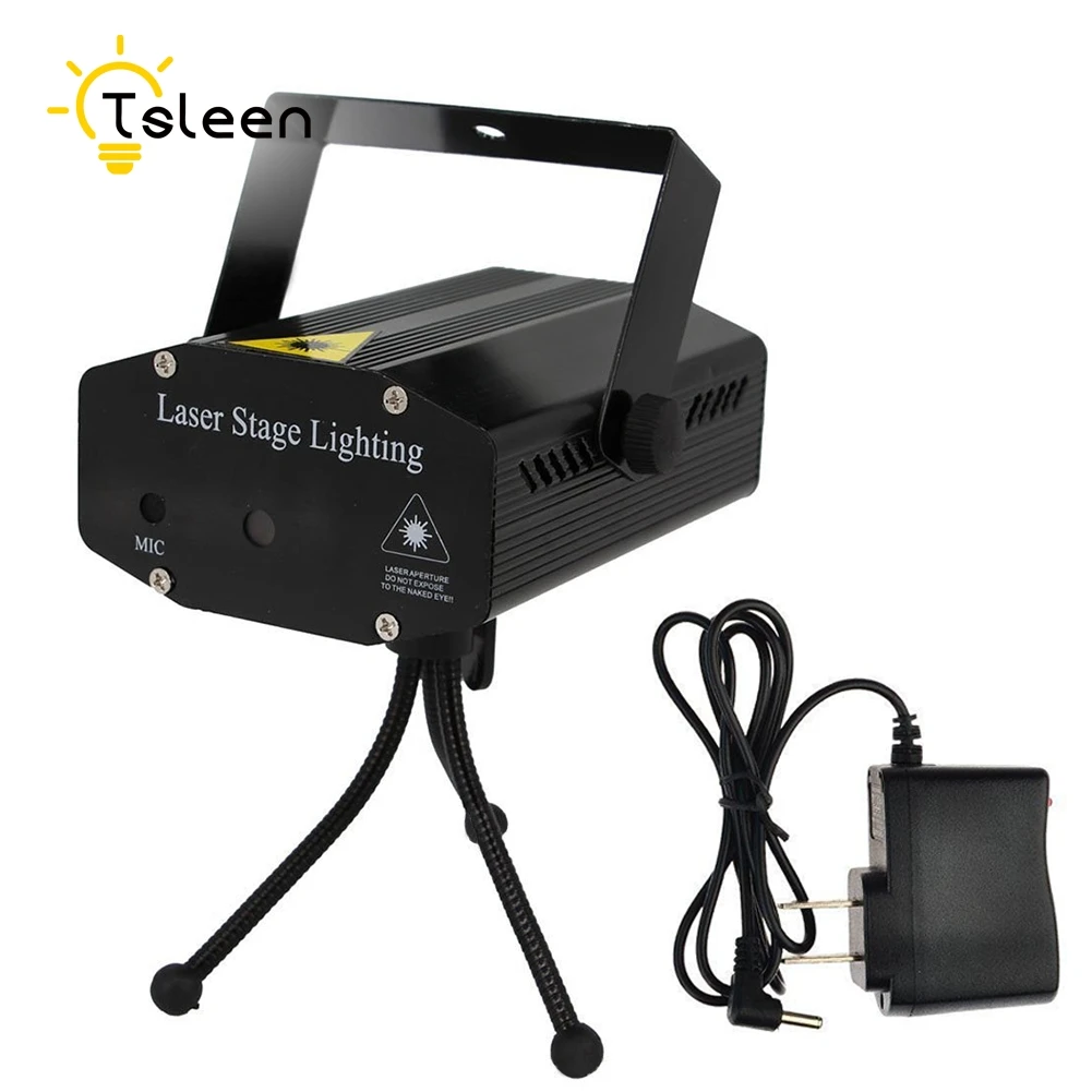 

Cheap dj light led par Power supply+ tripod Mini Stage Lighting LED Laser Projector Auto strobe, voice-activated