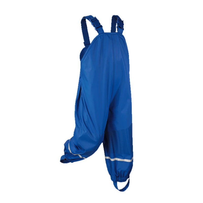 

2019 Kids Pants Boys Girls Children PU Leather Raincoats Poncho Waterproof Windproof Breathable Outdoor Punch Pants Fleeces Warm