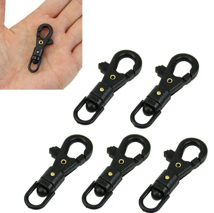 

Clip clasp hang kit Parachute Quickdraw hook Rotation buckle camp hike gadget backpack outdoor Mini Carabiner molle attach tool