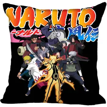 

Custom Naruto Logo Square Pillowcase Custom Zippered Pillow Cover Case 40x40,45x45cm(One Side)