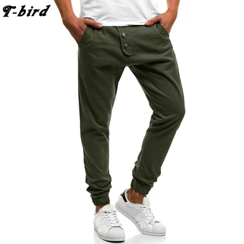 

T-Bird Pants Men 2018 New Fashion Streetwear Hip Hop Men Pants Pantalon Homme Male Joggers Sweatpants Trousers Cotton Cargo Men