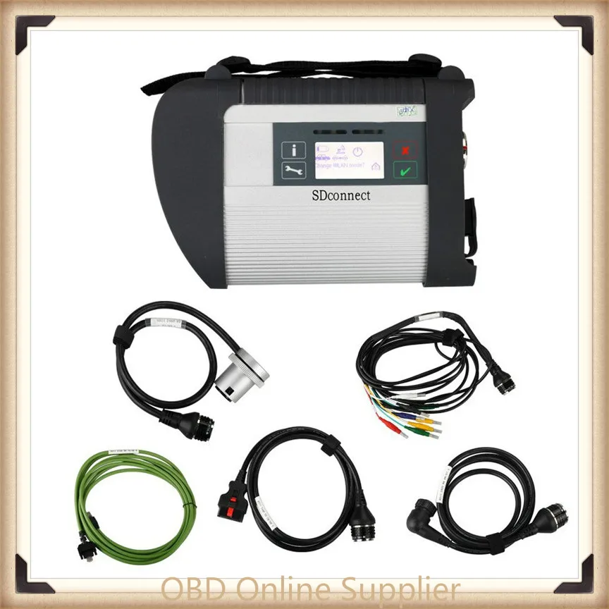 2019 High Quality MB Star C4 interface SD Connect Star Diagnosis DAS System Compact 4 ...