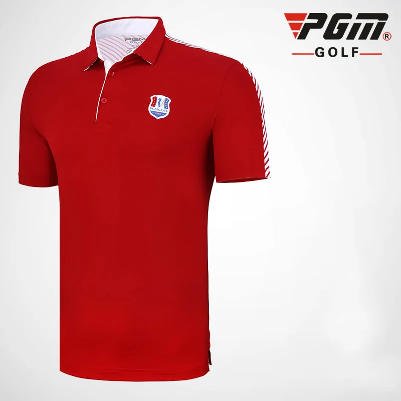

PGM new style! Golf Men's Short Sleeve T-shirt Summer Match Milk Silk Fabric Breathable Mesh Cloth