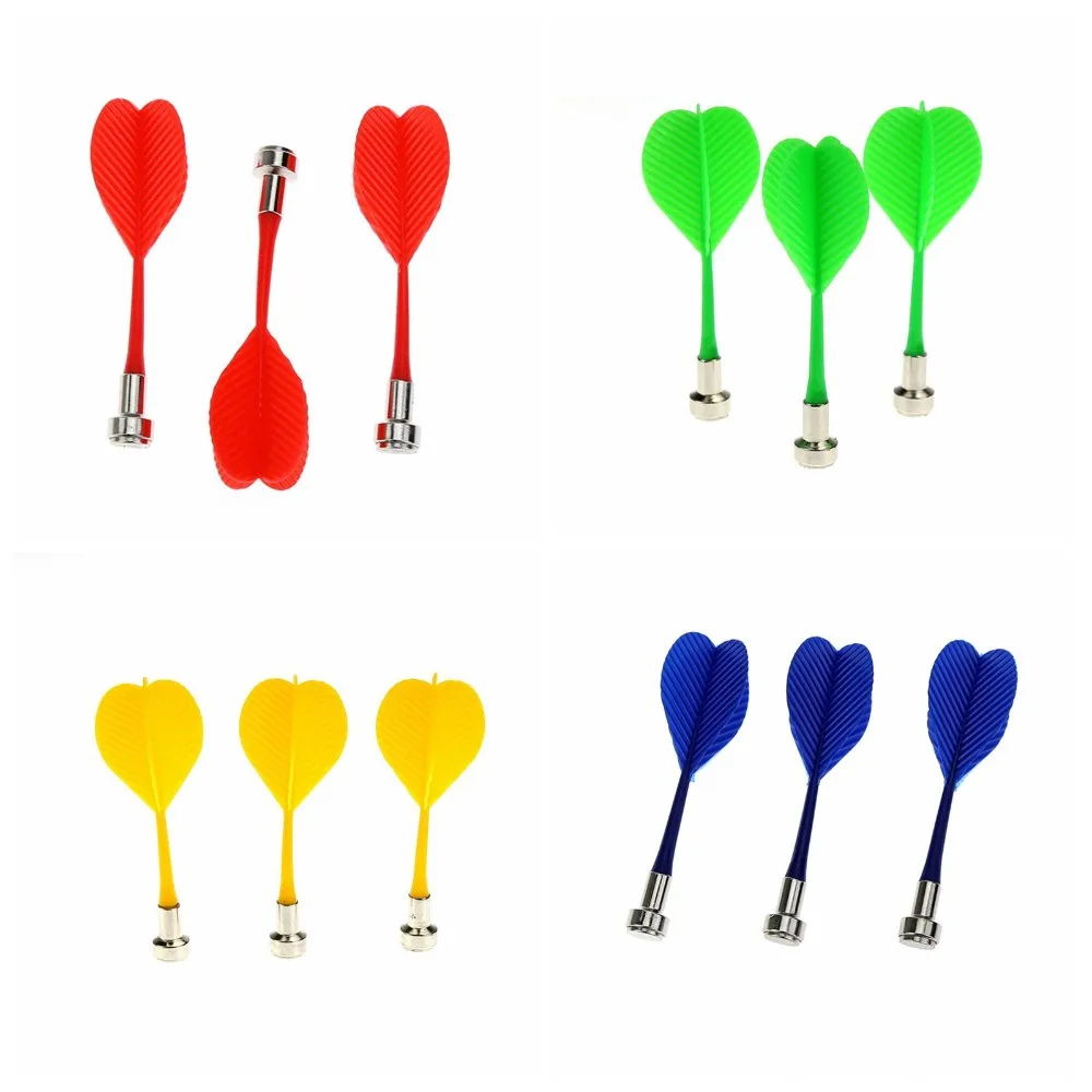 3Pcs/lot Darts Bullseye Target Game Plastic Dart Flights Wing