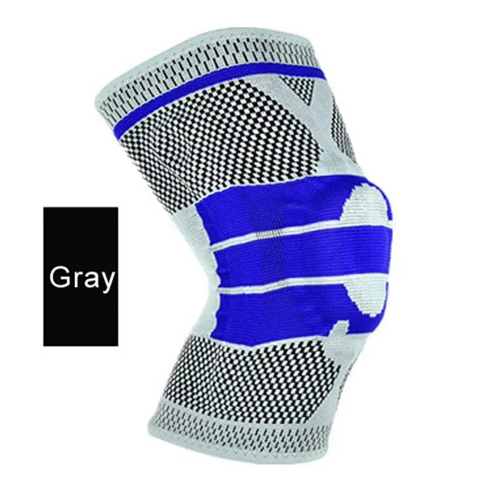 1 шт. профессиональные наколенники для кроссфита волейбольные наколенники поддерживающие наколенники с набивкой поддержка колена для спорта наколенник протектор - Цвет: Gray