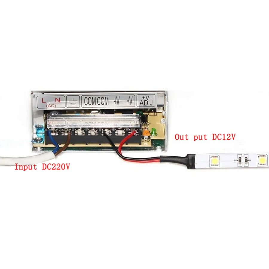 Светильник ing трансформатор переменного тока 110 V-220 V DC/DC 12 V 1.25A 3A 5A 6.5A 8.5A 10A 42A сплиттер адаптер драйвер Питание Светодиодные ленты светильник