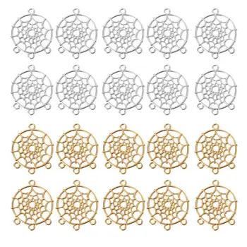 

10Pcs Silver Gold Dreamcatcher Metal Pendants Hanger Jewelry Making DIY Findings