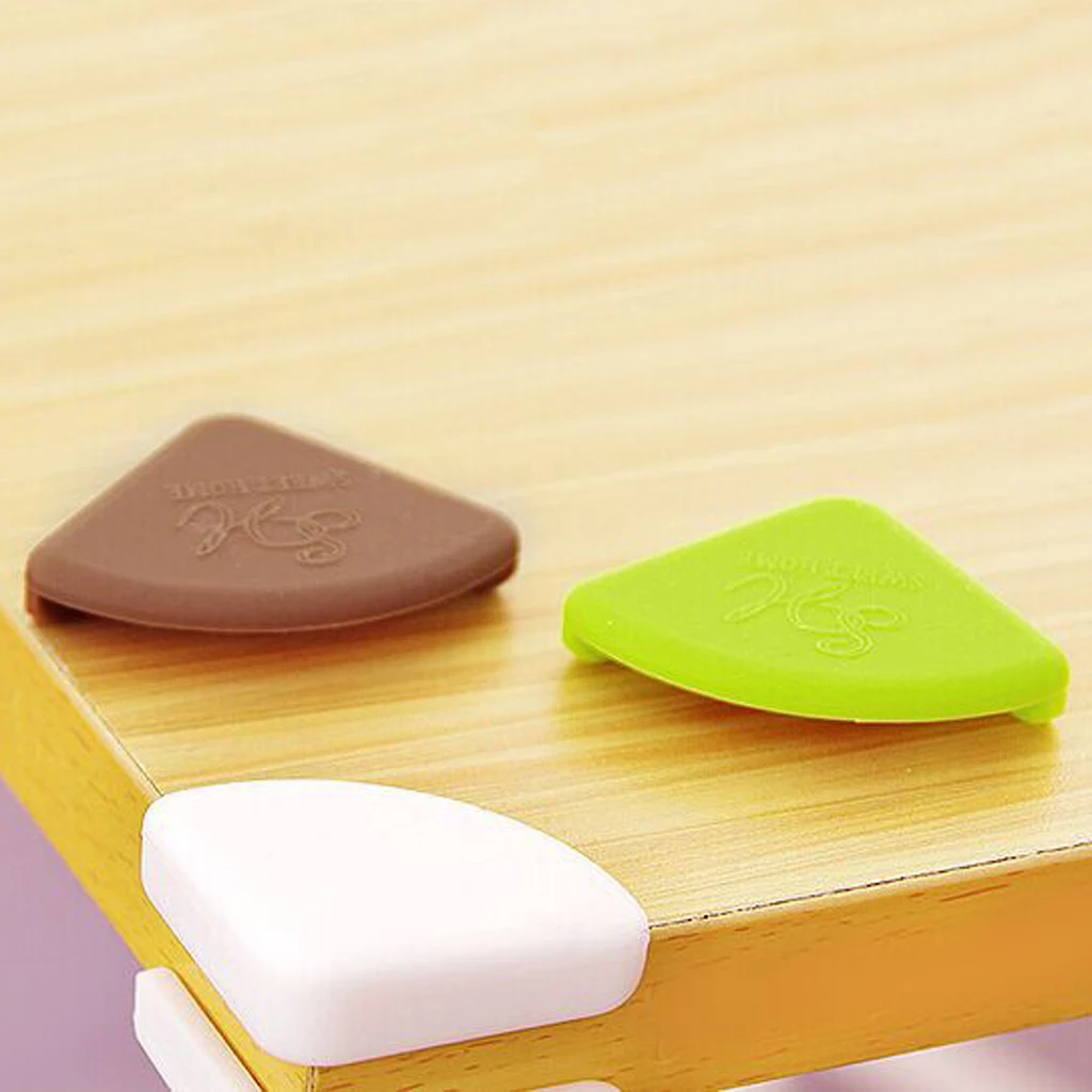Silicon Glass Table Desk Edge Guard Protector Bumpers Soft Corners Cushion for Bed Furniture Accs 4Colors
