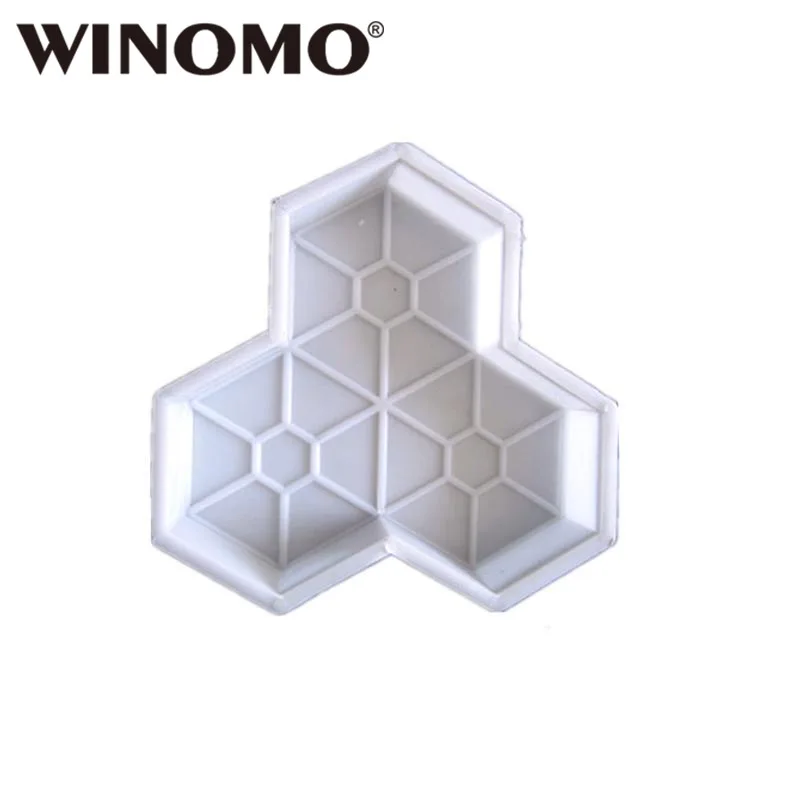 

WINOMO 1pcs Path Mold Maple Leaf Concrete Manually Plastic Stepping Stone Paving Molds for Pavement Courtyards Square