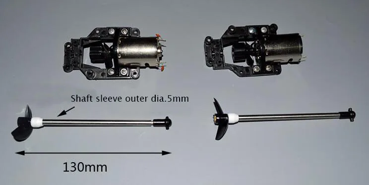 1 пара(2 комплекта) 380 RC лодочный мотор+ вал+ позитив/Обратный винт запасные части для DIY RC Электрический Кот модель лодки двойной привод катер