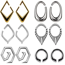 1 пара 316L стали крутые тяжелые серьги для ушей висячие серьги Спиральный Конус Для Пирсинга Ушей пирсинг ювелирные изделия для тела