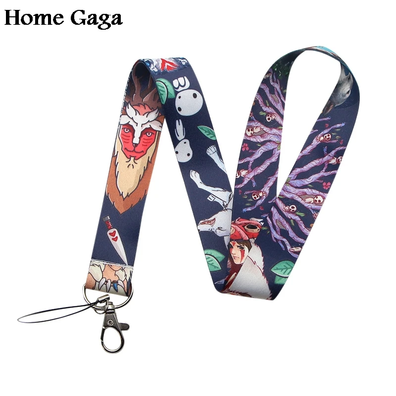 Homegaga Princess Mononoke Мультяшные шнурки ремешки для телефона сумки ключей камеры