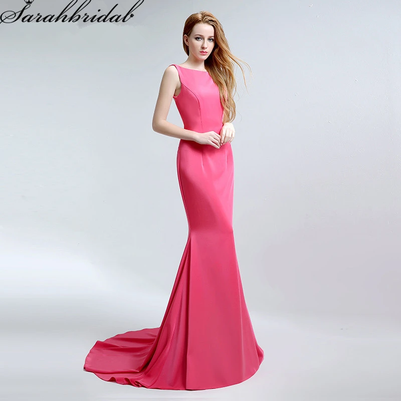 

Sexy Backless Mermaid Evening Dresses Real Photos Long Formal Dress Party Vestido De Festa Longo LSX159