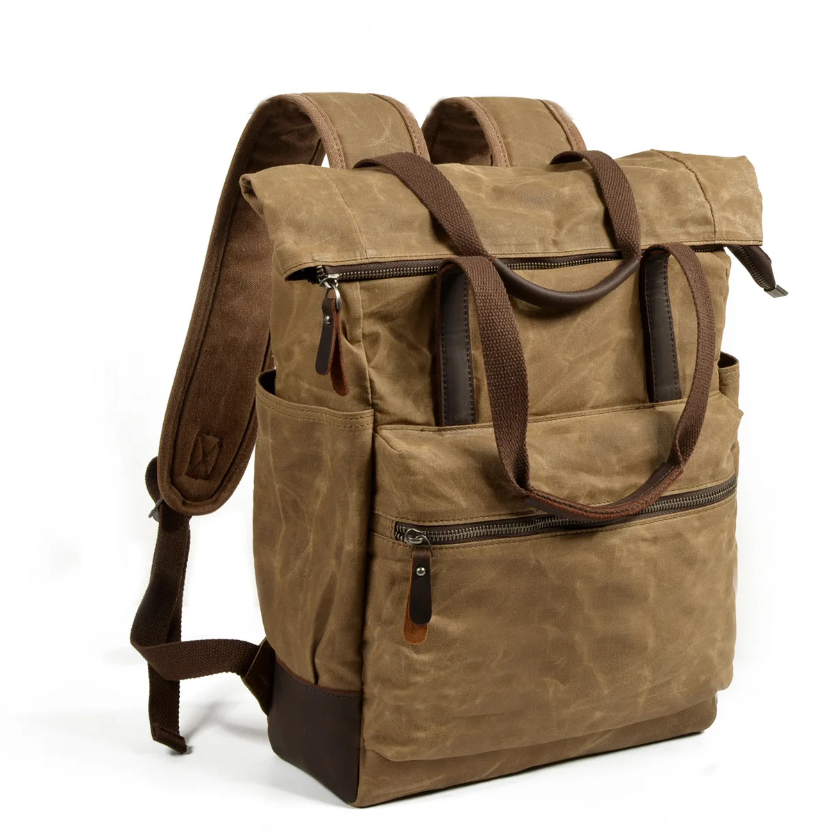 

Canvas Men's Backpack Youth Laptop backpack Schoolbag Large Capacity Vintage Military Travel Bag Rucksack Waterproof School Bags