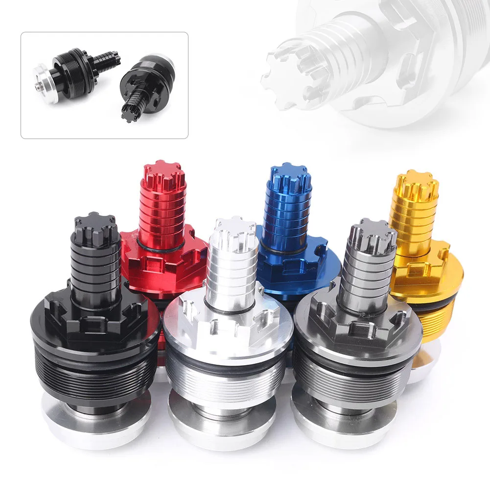 For Yamaha YZF R25 R3 Front shock absorber screw cover Cap Preload Adjusters Fork Bolts 41MM CNC