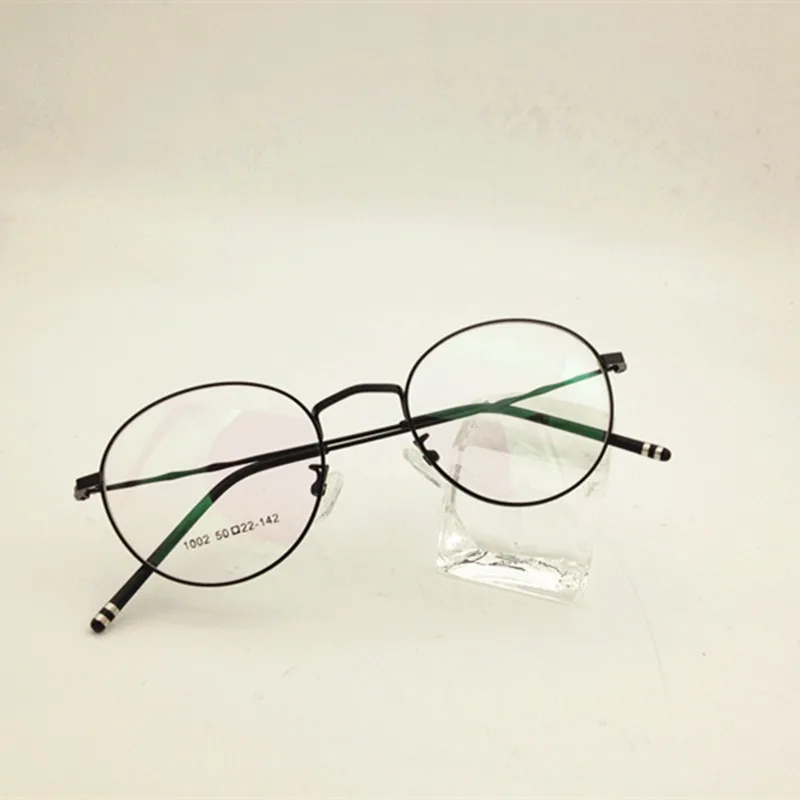 Women Metal Reading Glasses Small Face Oval Round Eyeglasses Frame