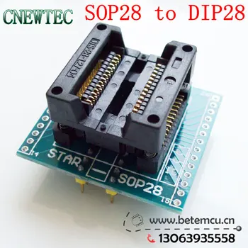 

1PCS SOP28 to DIP28 IC socket Programmer adapter Socket High Quality OTS-28-1.27-04 for PIC16F876 STC12C5608 And so on