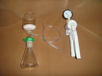 

250ML Filtration set[Erlenmeyer Flask+Filter Funnel(3#) +Vacuum pump],Lab Filtration kit