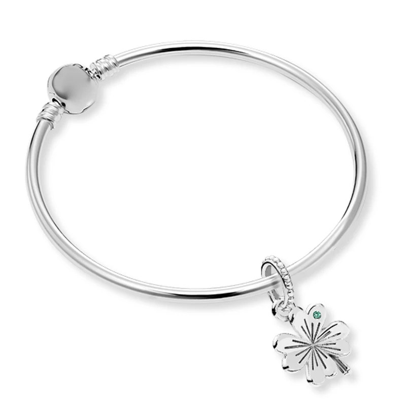 

Fanier 100% Silver -shaped Stenine 925 New Spring Four -leaf Clover Bracelet Ornamental String To Send Girlfriend Gifts