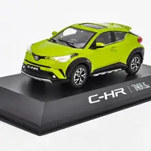 1/43 Тойота CHR C-HR желтая литая машина Модель Коллекционная игрушка