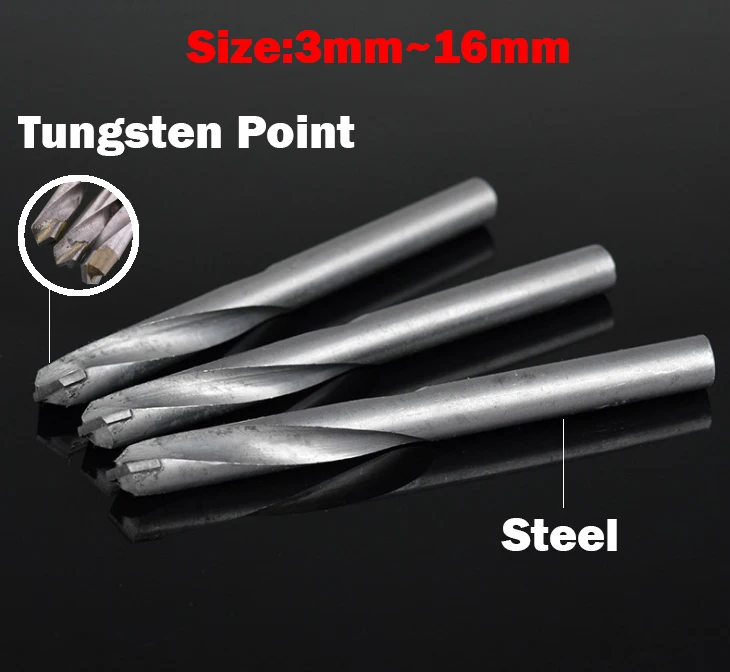 

3mm 3.2mm 3.5mm 4mm 4.2mm Nonferrous Metal Concrete YG8 Tungsten Steel Hard Alloy Carbide Point Straight Shank Twist Drill Bit