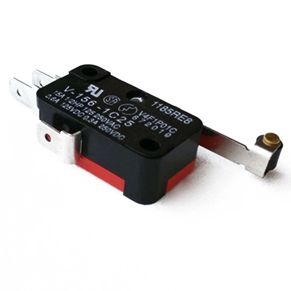 10pcs Micro Switches 3 Terminals Limit Switch Long Hinge Roller Momentary SPDT Snap Action For AC DC Control Circuits