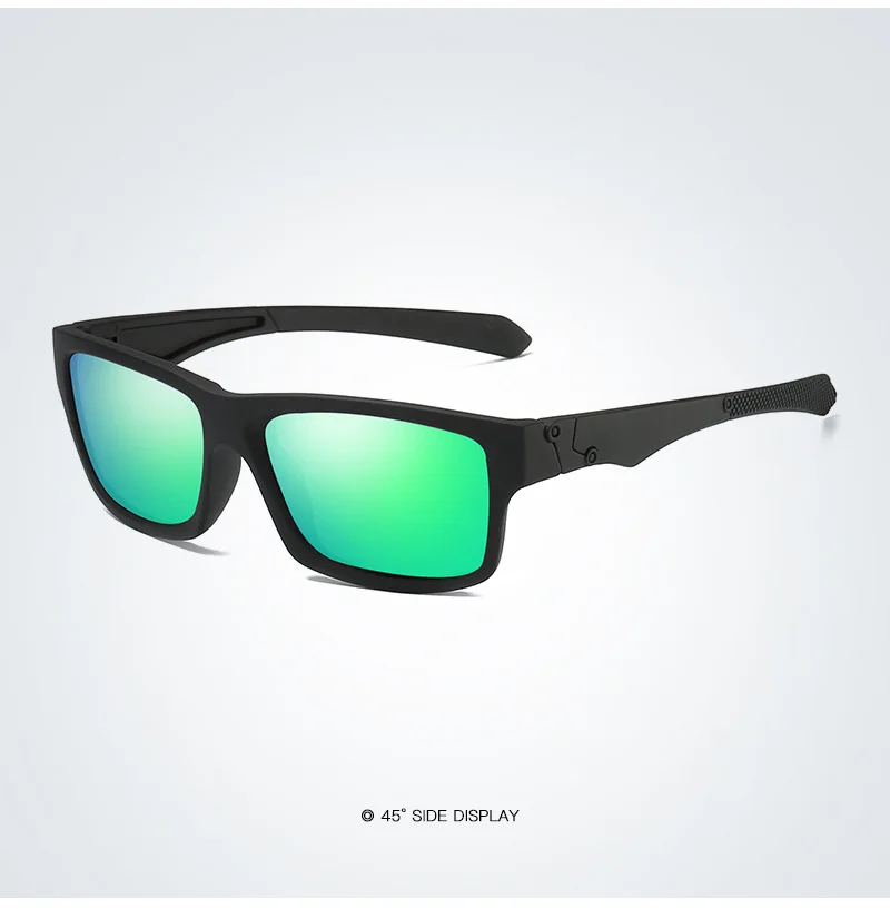 Поляризационные солнцезащитные очки мужские дизайнерские HD очки для вождения квадратная оправа солнцезащитные очки модные мужские очки для рыбалки UV400 очки gafas de sol - Цвет линз: S18330 Green