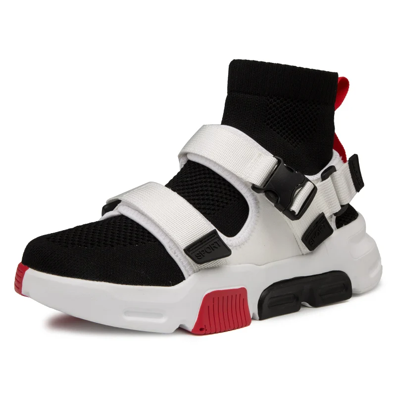 

Custom No logo chaussur homme chaussures de sport Man shoesmen High Top Casual Knit Boot Sock Sneaker Breathable Shoes for men