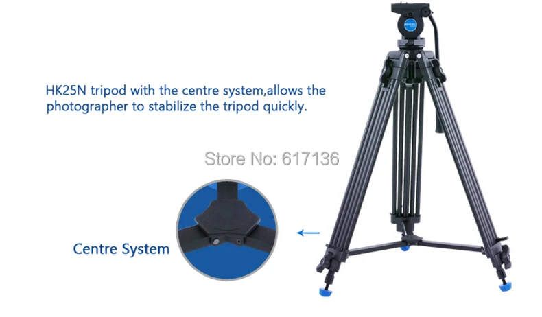 Профессиональный Штатив BENRO KH-25N KH25N из магниевого сплава для видео камеры, гидравлическая головка, сумка для видео штатива, максимальная загрузка 5 кг