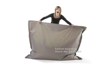 

Cover only No Filler -khaki, red, orange bean bag chair, outdoor and indoor living room sofa seat - no beans inside