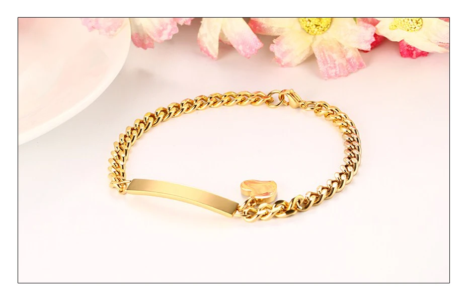 Meaeguet Laser Engrave ID Personalized Name Bracelet For Women Customized Stainless Steel Bangle Jewelry 8mm Wide (6)