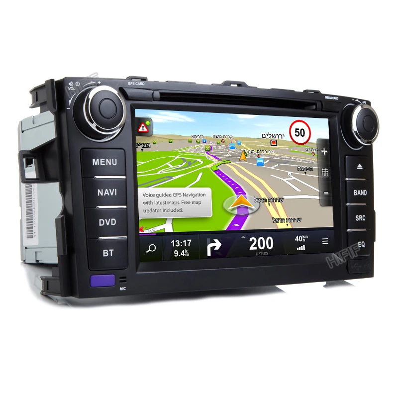 Cheap HIFIF 2 Din 1024*600 Quad Core Android 7.1.2 Car DVD GPS Navigation For Toyota Corolla 2007-2013 Car Head Unit +RDS/ 3G/4G/WIFI 5