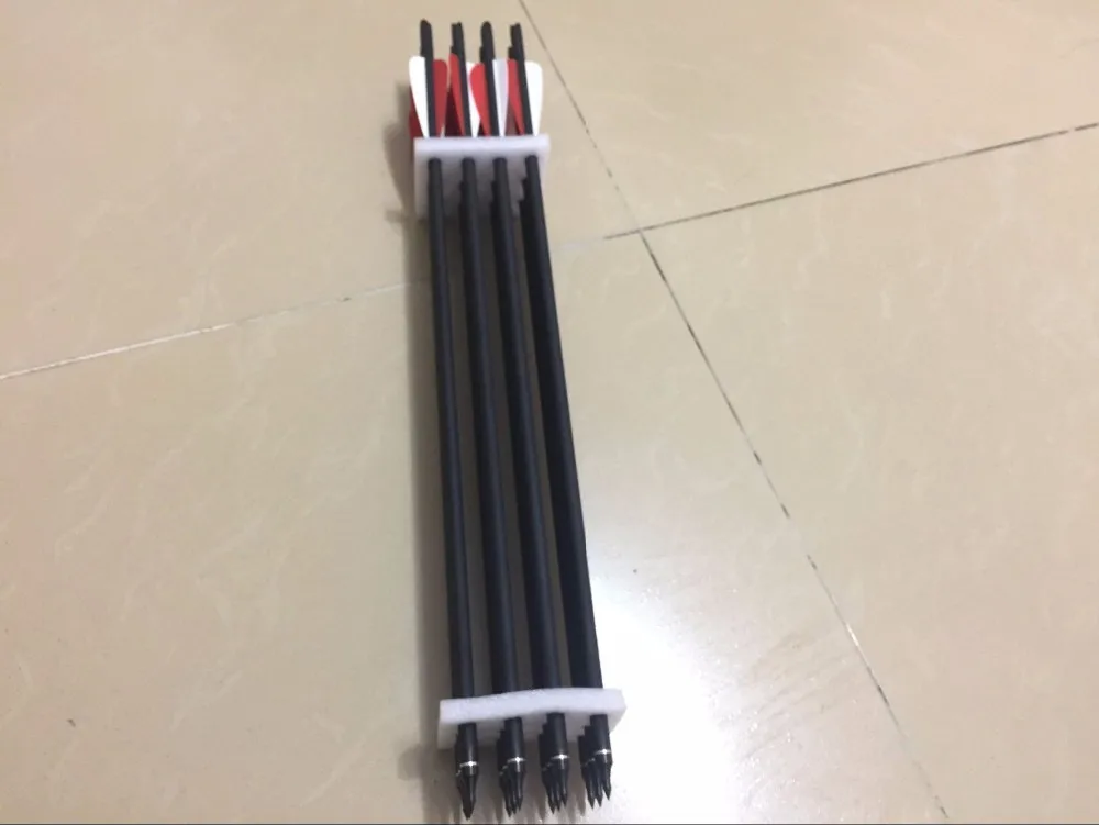 24PK 20&quot archery hunting crossbow arrows 20 inch mixed carbon fiber bolts | Спорт и развлечения