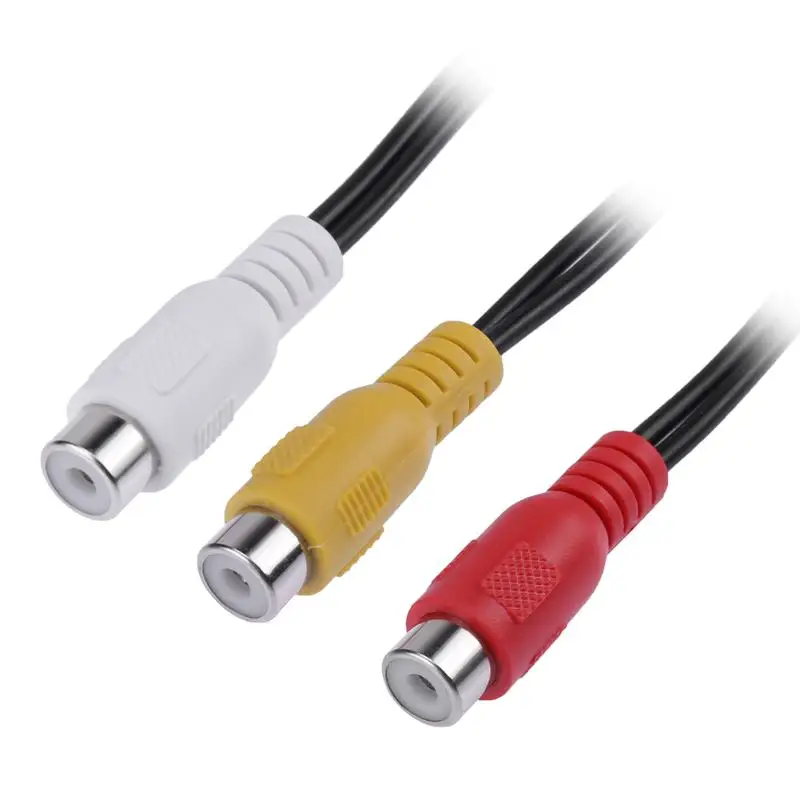 ALLOYSEED 25 см 3 RCA гнездовой разъем к 6 Штекерный сплиттер Аудио Видео AV адаптер кабель