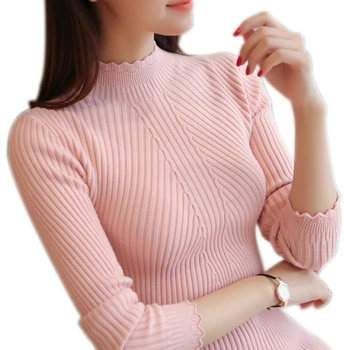 سترة نسائية للخريف والشتاء 2025 سترات نسائية ذات ياقة مدورة بلوفرات نسائية بأكمام طويلة مخططة دافئة سترة نسائية