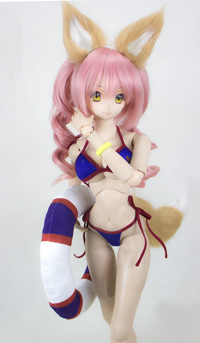 1/3 1/4 тонкий sd bjd кукла ткань tamamo no Mae Swinsuit Косплей Костюм для куклы bjd