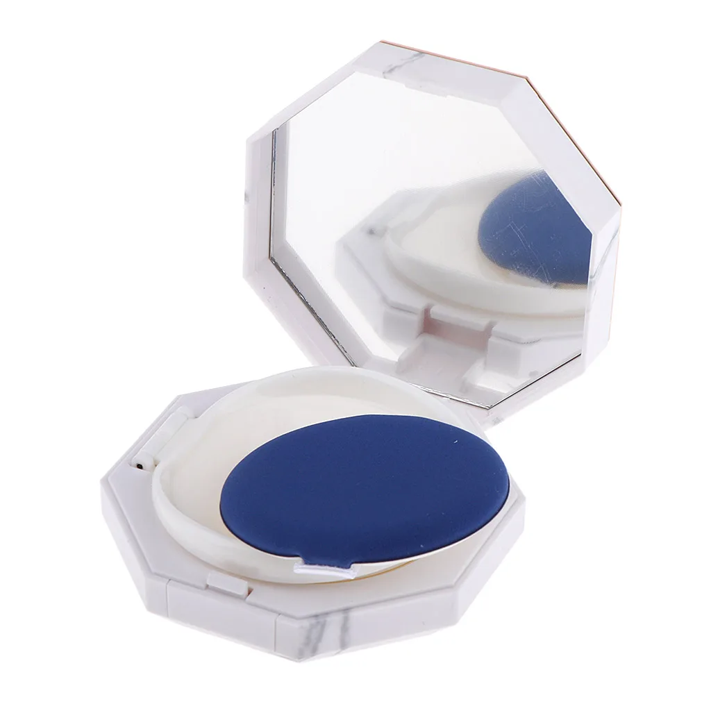 Empty Sponge Air Cushion Powder Foundation Puff Box BB Cream Container Case w/Internal Case,Sponge,Puff,Mirror for Cosmetics DIY