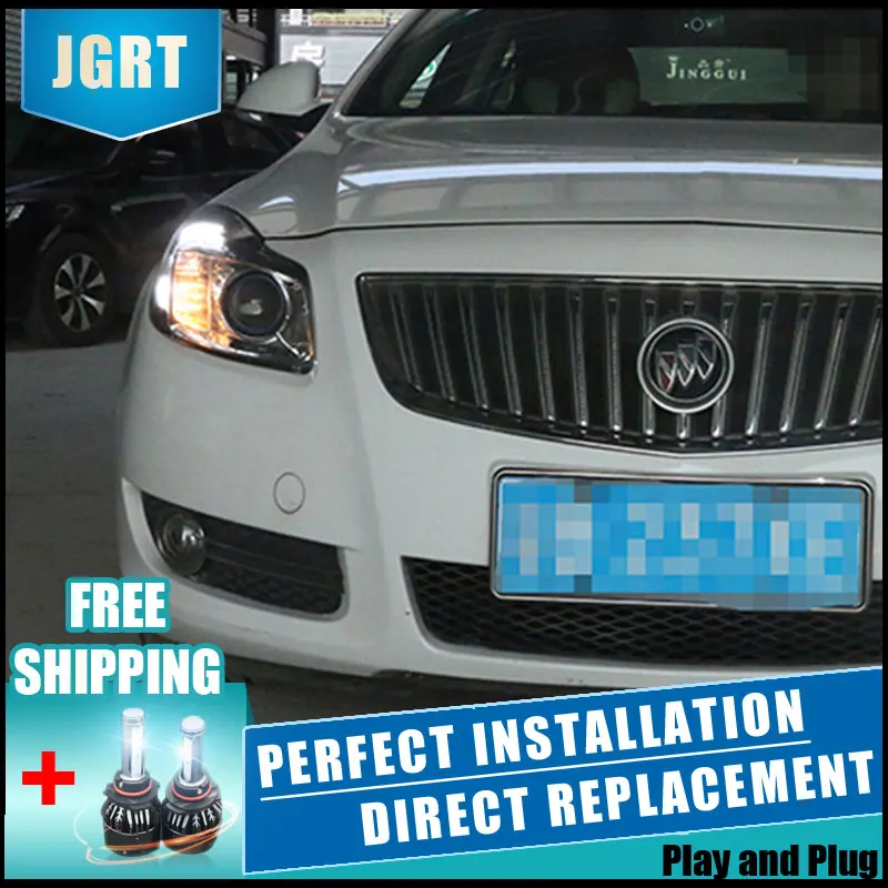 2 шт. светодиодный головной светильник s для Buick Regal 2009 2013 Автомобильный с двойной