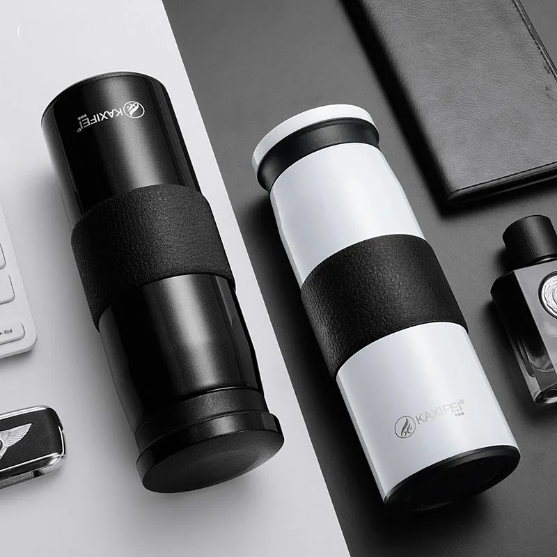 

ZOOOBE New 450ML Thermos Coffee mug Vacuum Flask Double wall Stainless Steel 316 Thermal Cup Office Business thermo mug