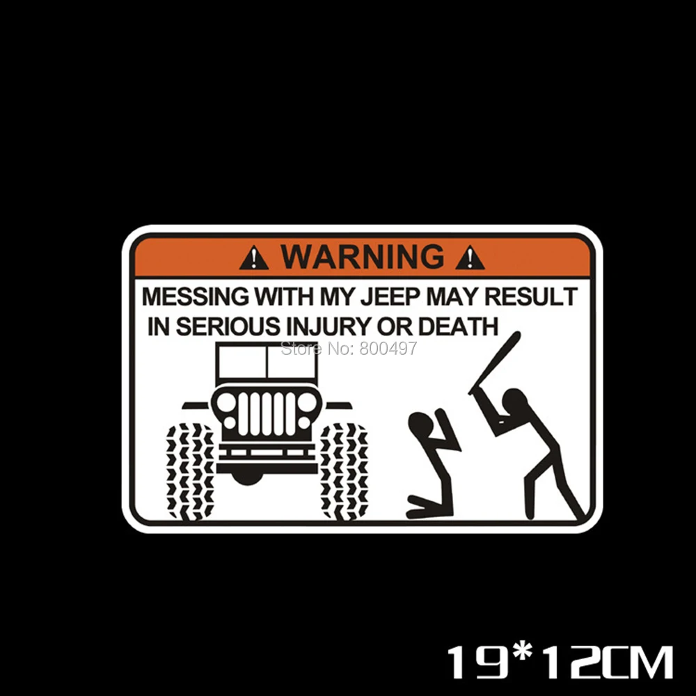 10 X Gaya Baru Mobil Lucu Kreatif Seluruh Tubuh Stiker Peringatan