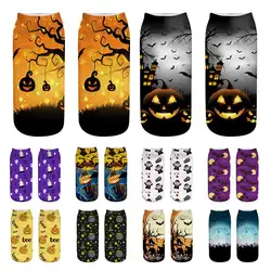 2018 Хэллоуин летучие мыши и тыквы узор хлопковые носки Harajuku стиль Мода Высокое качество Вечерние милые Nolvety косплэй