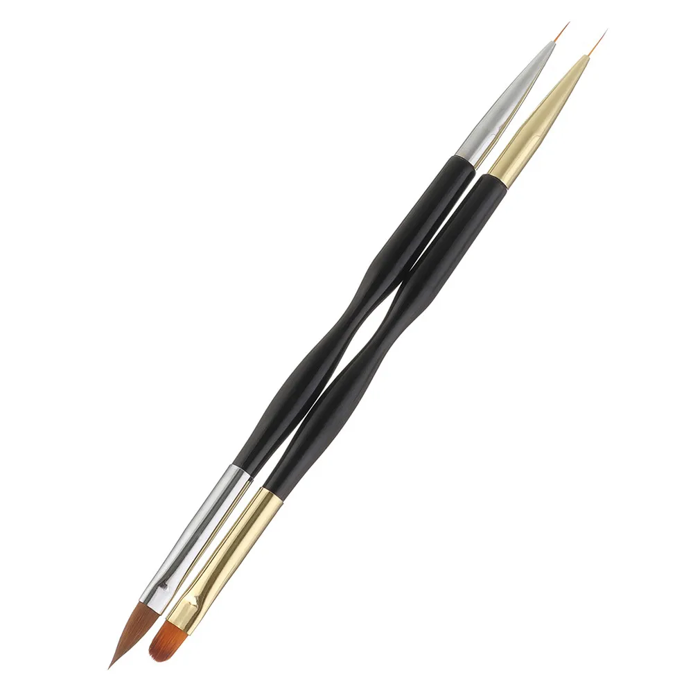 

Double Head 1PC Double Head Nail Art UV Gel Polish Design Dot Painting Detailing Pen Brushes c0914