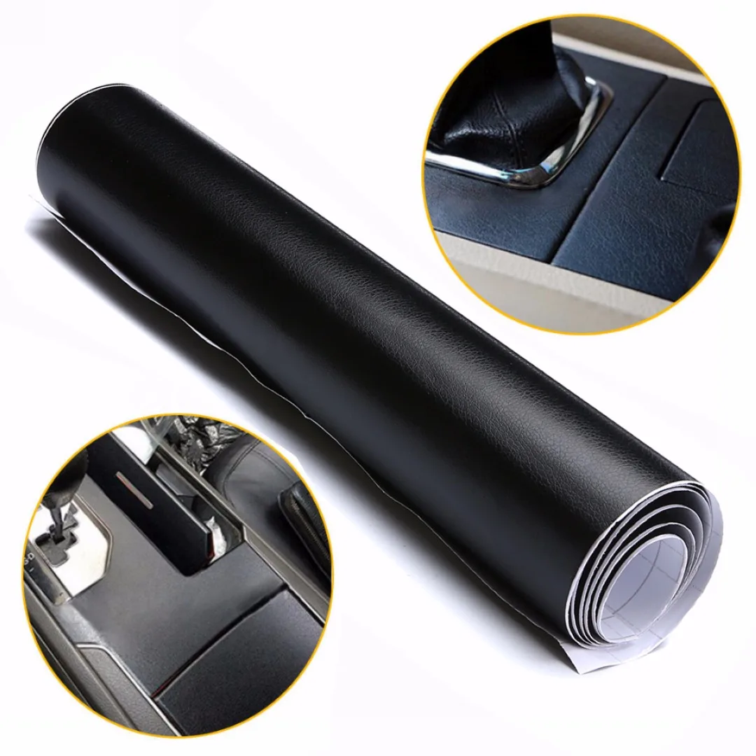 30cm x 100cm Leather Texture Style Car Interior Dashboard Sticker Wrap Sheet Film PVC Auto DIY Decor Sticker Change Color
